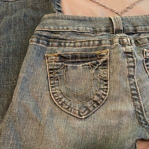 True Religion low rise boot cut jeans